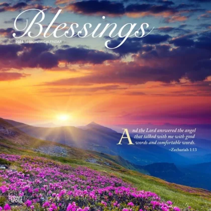 Blessings | 2024 12×24″ (Hanging) Square Wall Calendar | BrownTrout