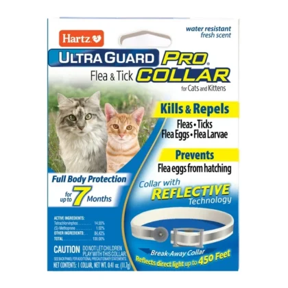 Hartz UltraGuard Pro Reflective Flea and Tick Collar for Cats and Kittens, 7 Months Protection