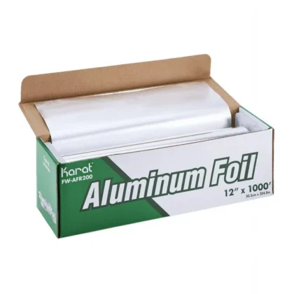 Karat 12″x 1000 ft Standard Aluminum Foil Roll – Case of 1 Roll